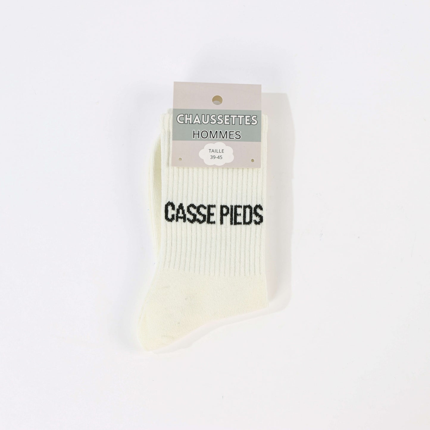Chaussettes à message CASSE PIEDS – Humour adulte (39/45) JOY!