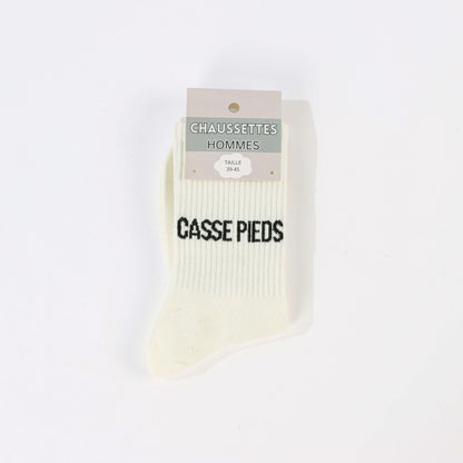 Chaussettes à message CASSE PIEDS – Humour adulte (39/45) JOY!