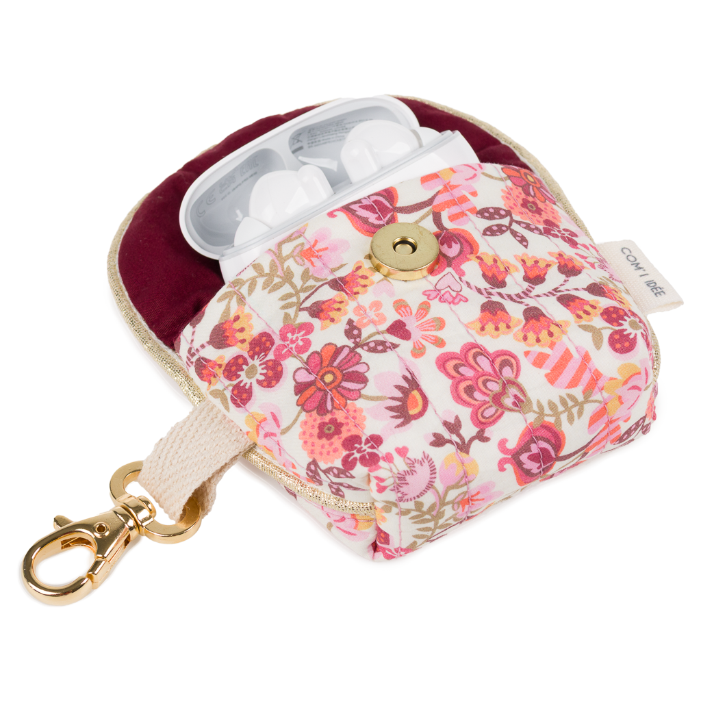 Kit couture étui pour écouteurs Lola en tissu Liberty Fabrics Com'1 Idée