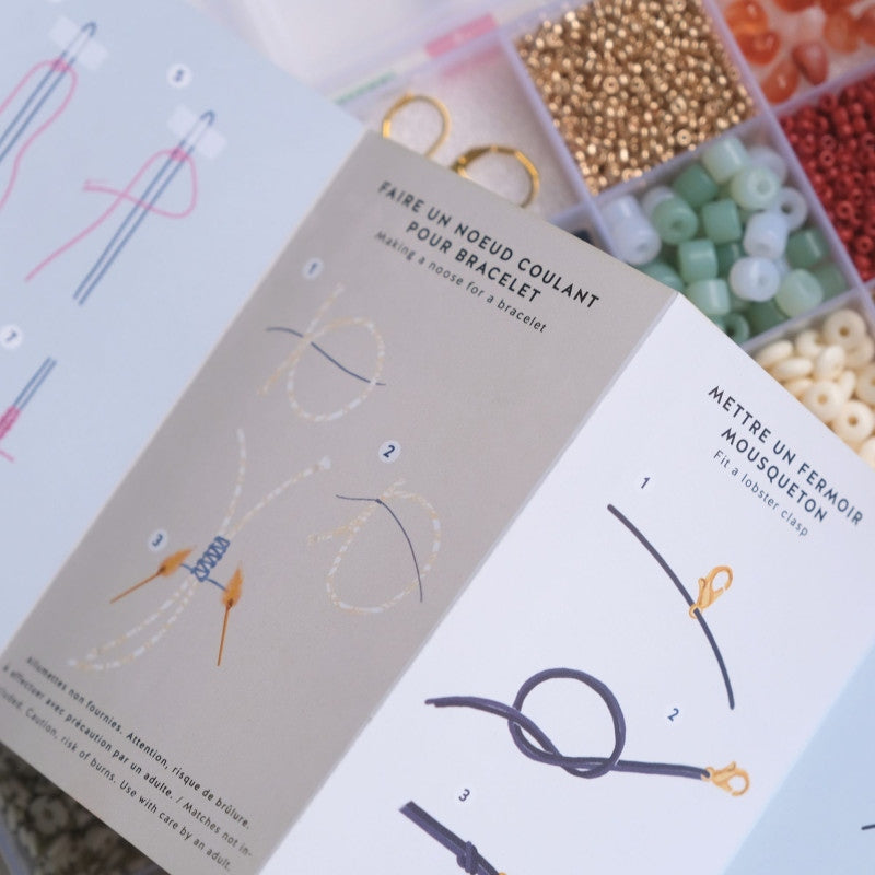 Maxi Boîte de Perles & Apprêts Matcha – Création de Bijoux DIY (20 compartiments) LA PETITE EPICERIE