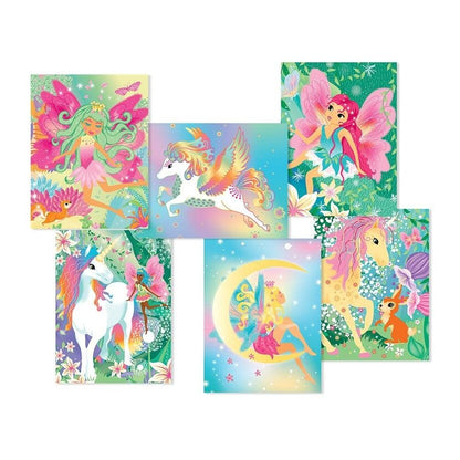 Coffret Scratch Art Forêt Magique BOX CANDIY® – Kit Créatif à Gratter Enfants dès 6 ans (Licornes & Fées) JOY!