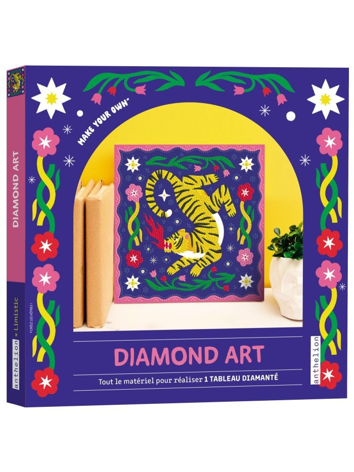 Kit Diamond Art Limistic avec tableau diamanté et 3000 mini strass