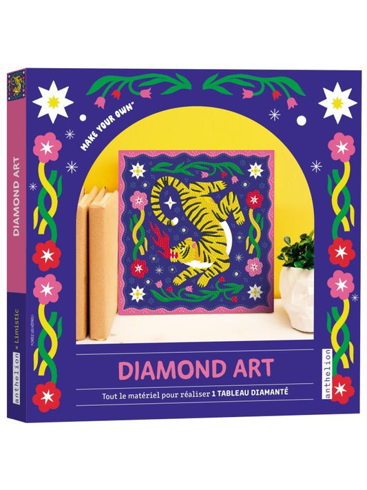 Diamond Art Limistic – Kit Tableau Diamanté | 3000 Mini Strass & 6 Couleurs Edition Fleurus
