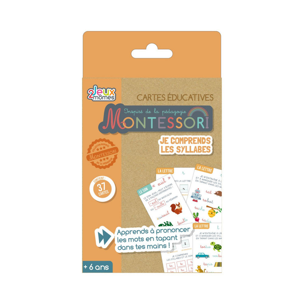 Jeu je comprends les syllabes Montessori jeux 2 mômes