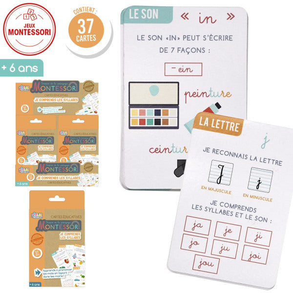 Jeu je comprends les syllabes Montessori jeux 2 mômes