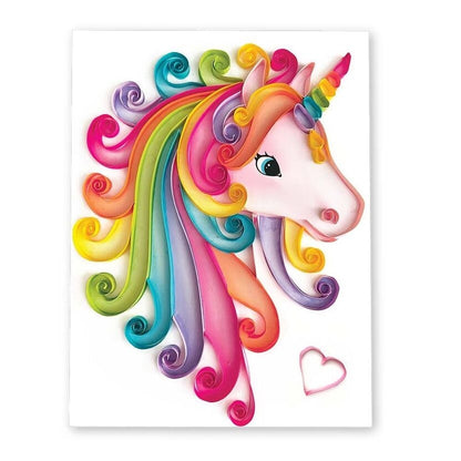 Coffret Quilling Licorne BOX CANDIY® – Kit Créatif Papier Enfant DIY dès 6 ans BoxCanDIY