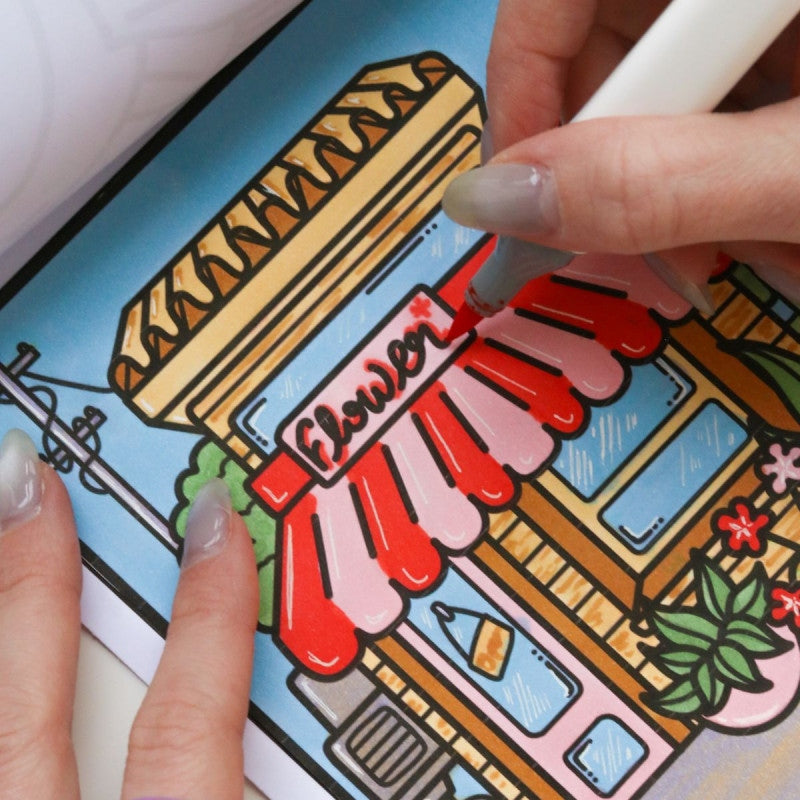 Kit DIY Home Déco – Carnet de Coloriage Détente (Kawaii & Mandala) + 8 feutres alcool | La Petite Épicerie LA PETITE EPICERIE