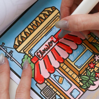 Kit DIY Home Déco – Carnet de Coloriage Détente (Kawaii & Mandala) + 8 feutres alcool | La Petite Épicerie LA PETITE EPICERIE