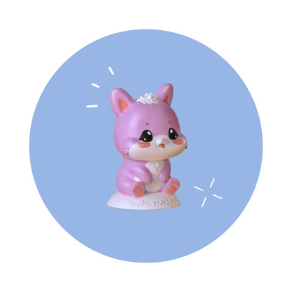 Figurines kawaii colorées réalisées avec le coffret Mako Moulages Mes Amis Kawaii après moulage et peinture