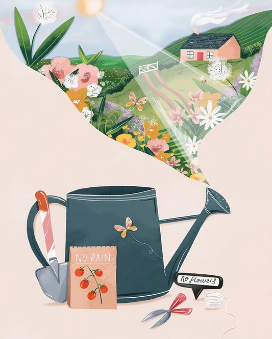 Peinture par numéros "Le Jardin Secret" | Toile tendue 20x30 cm JOY!