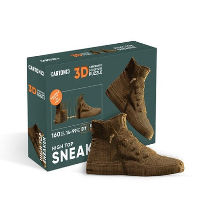 Puzzle 3D en carton CARTONIC® Modèle High Top Sneaker Cartonic