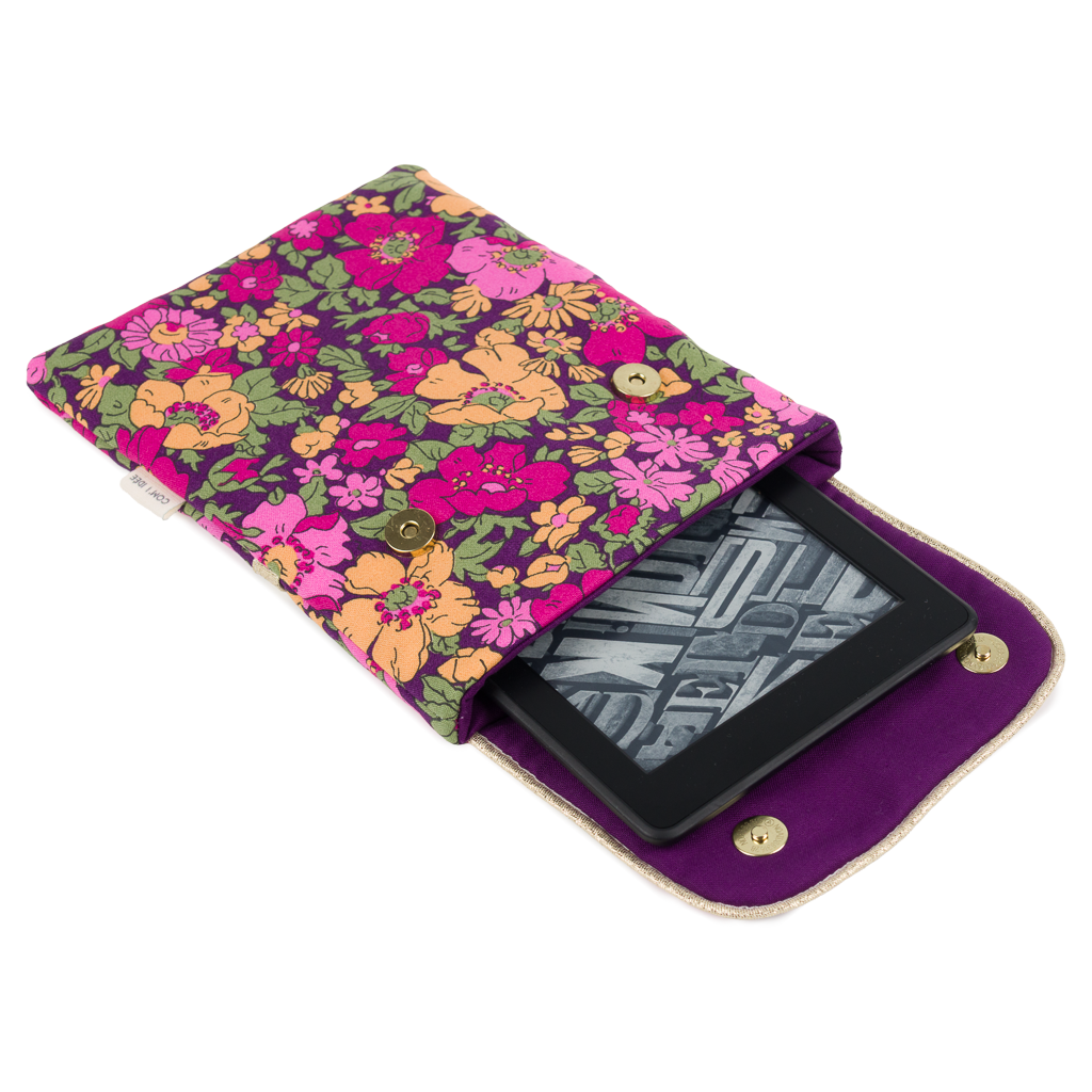Kit liseuse Virginia – Kit couture pochette liseuse Liberty Fabric Com'1 Idée