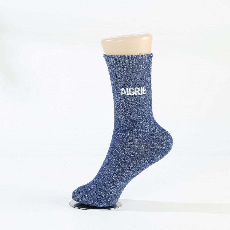 Chaussettes AIGRIE à Paillettes – Message Drôle & Assumé (36-42) JOY!