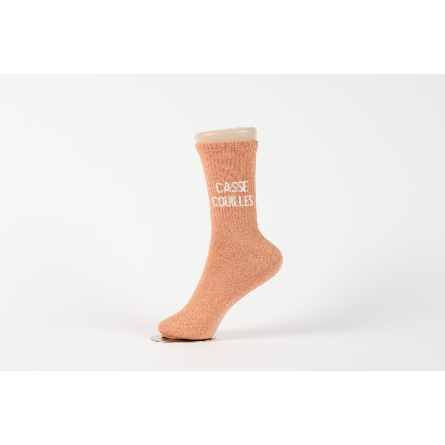 Chaussettes CASSE-COUILLES à Paillettes – Message Drôle & Assumé (36-42) JOY!