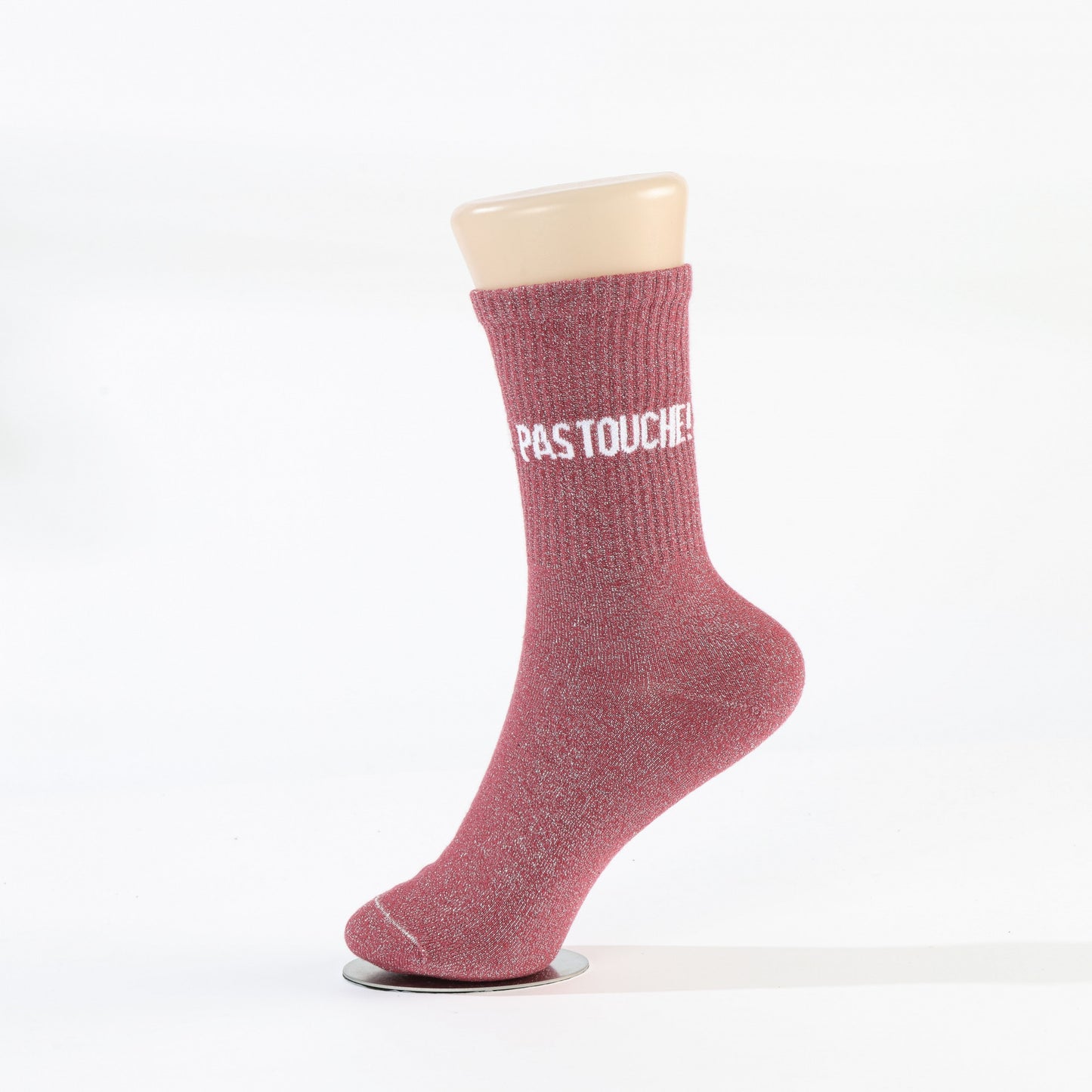 Chaussettes PAS TOUCHE ! à Paillettes – Message Fun & Affirmé (36-42) JOY!