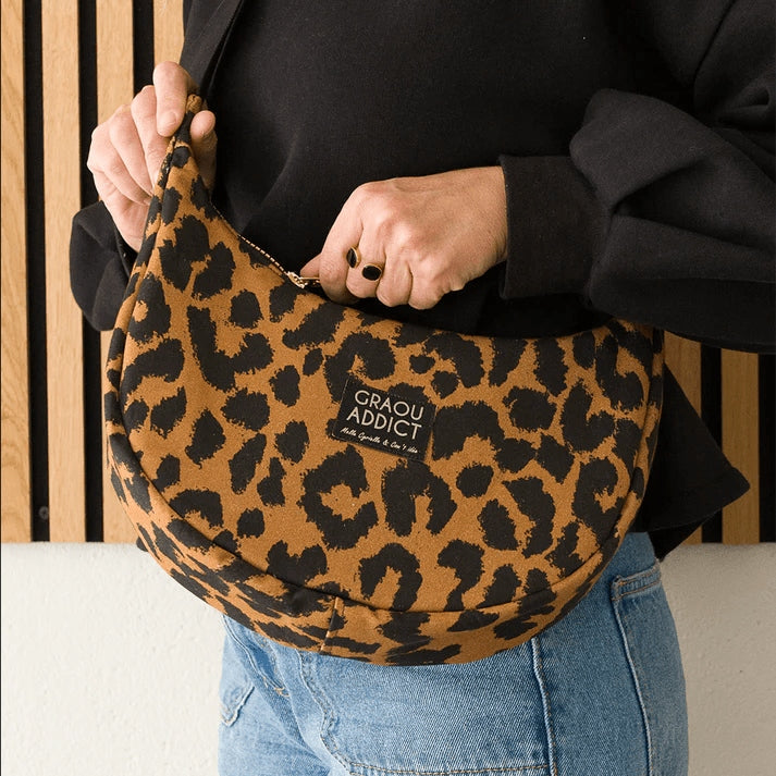 Kit Couture Sac Besace Léopard “Graou Addict” – Édition Exclusive Mlle Cyrielle x Com’1 Idée Com'1 Idée