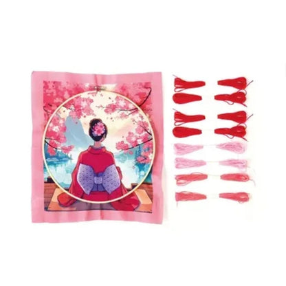 Kit Punch Needle Kimono Japonais – Broderie Relief DIY Graine Créative GRAINE CREATIVE