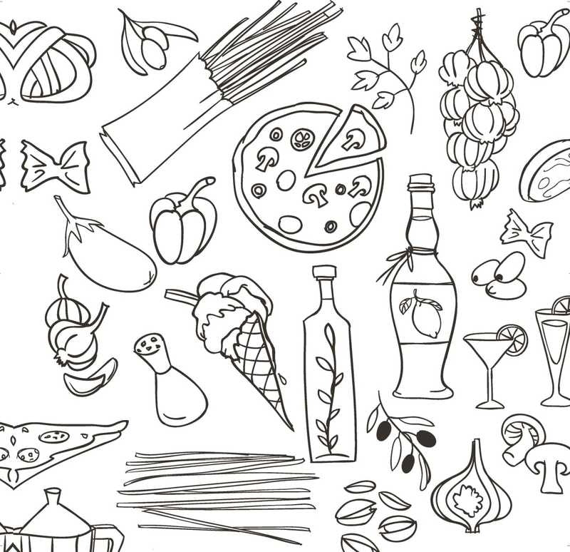 Dolce Vita – Livre de coloriage voyage Italie créatif Editions Marabout