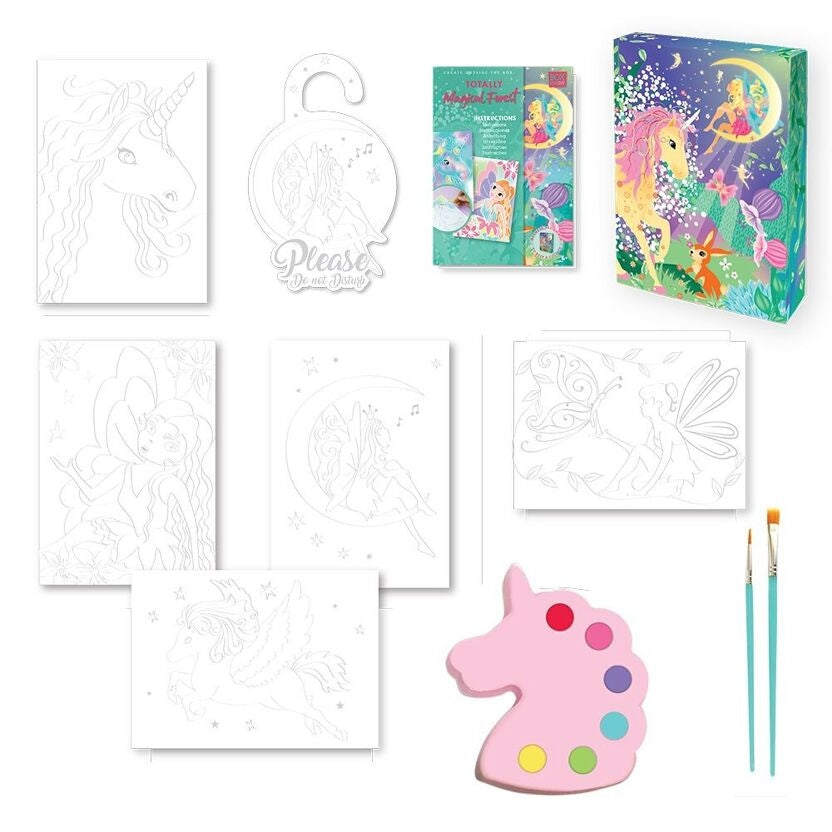 Coffret Aquarelle Forêt Magique BOX CANDIY® – Kit Créatif Enfant Licorne & Fées dès 6 ans BoxCanDIY