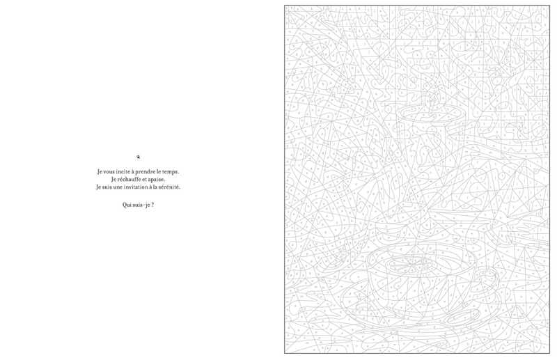 Décor intérieur chaleureux apparaissant en coloriant