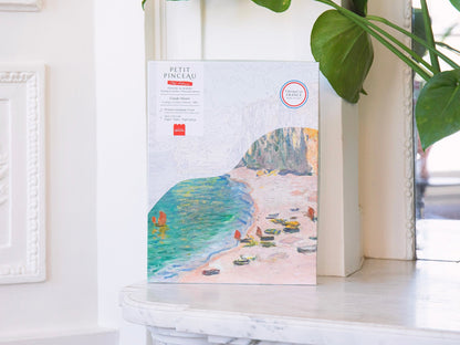 Toile peinture au numéro Monet falaise d’Amont zones numérotées