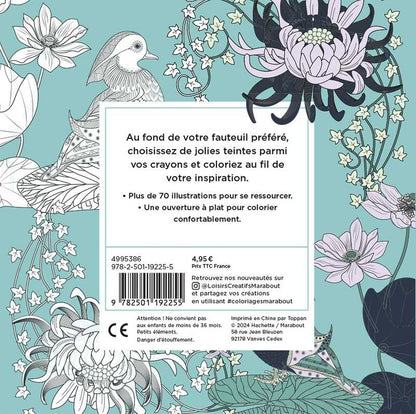 Coloriage Bien-être & Sérénité – Livre d’Art-Thérapie Adulte Marabout Editions Marabout
