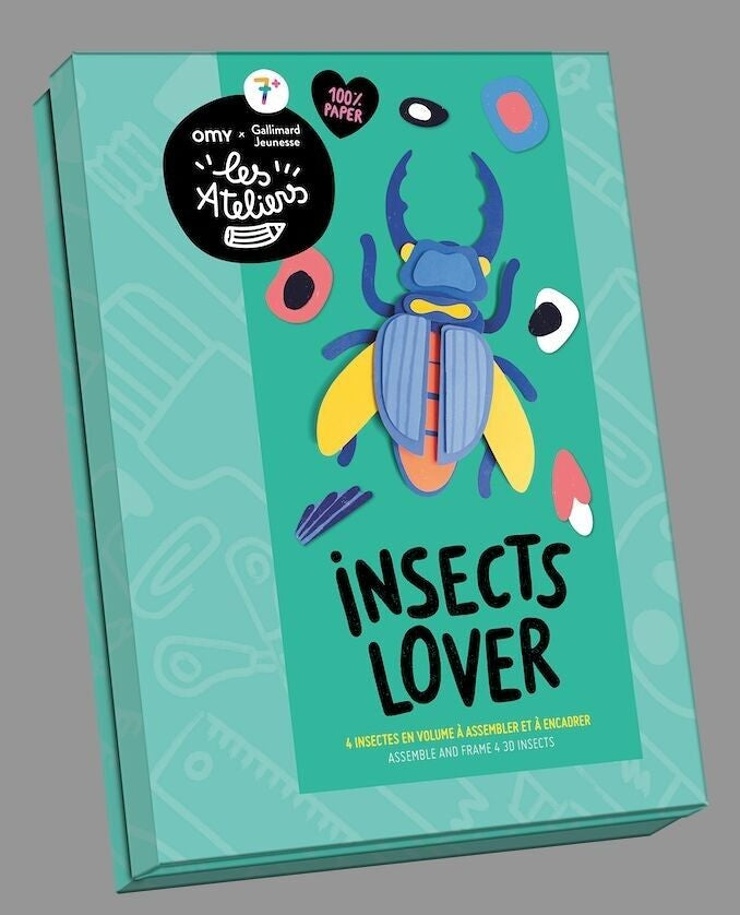 INSECTS LOVER – Kit créatif insectes 3D à assembler dès 7 ans | OMY x Gallimard les Ateliers OMY & Gallimard Jeunesse
