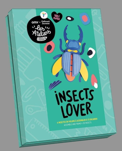 INSECTS LOVER – Kit créatif insectes 3D à assembler dès 7 ans | OMY x Gallimard les Ateliers OMY & Gallimard Jeunesse