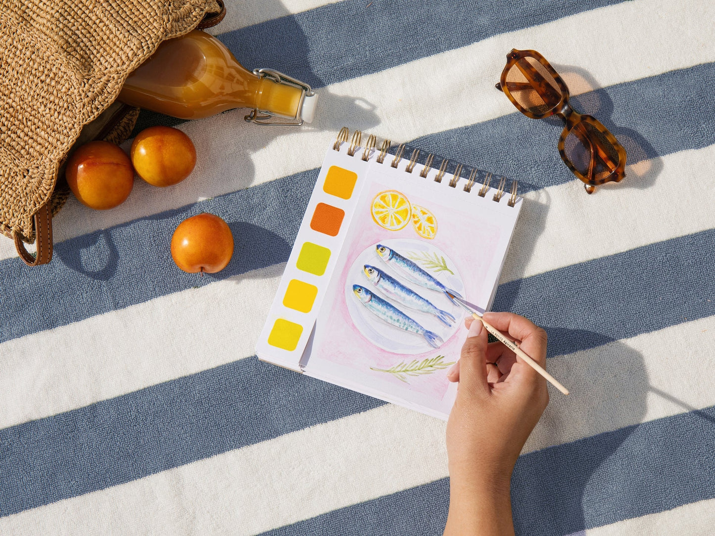 Travel Book – Carnet Aquarelle Méditerranée Débuter l’aquarelle facilement La Petite Épicerie LA PETITE EPICERIE