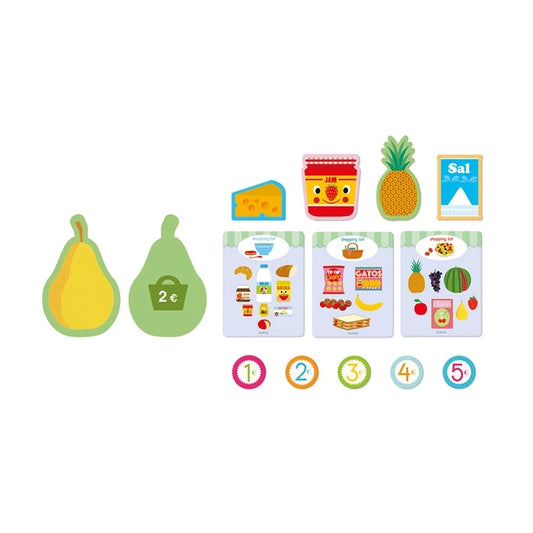 Jeu d'Imitation Mia & Léo Little Shop Djeco – Coffret Marchande avec 95 Accessoires Djeco
