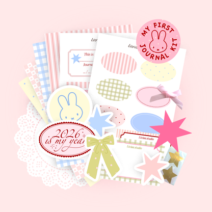 Journaling Kit Kawaii – Kit Complet Scrapbooking & Bullet Journal Liviaa.studio