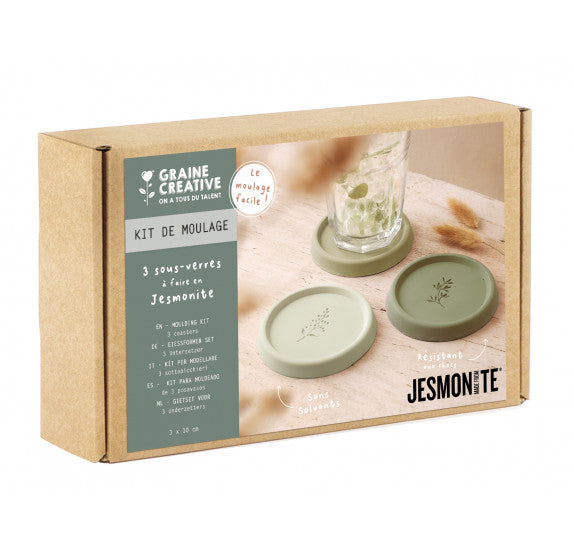 Kit 3 Sous-Verres Jesmonite – Graine Créative GRAINE CREATIVE