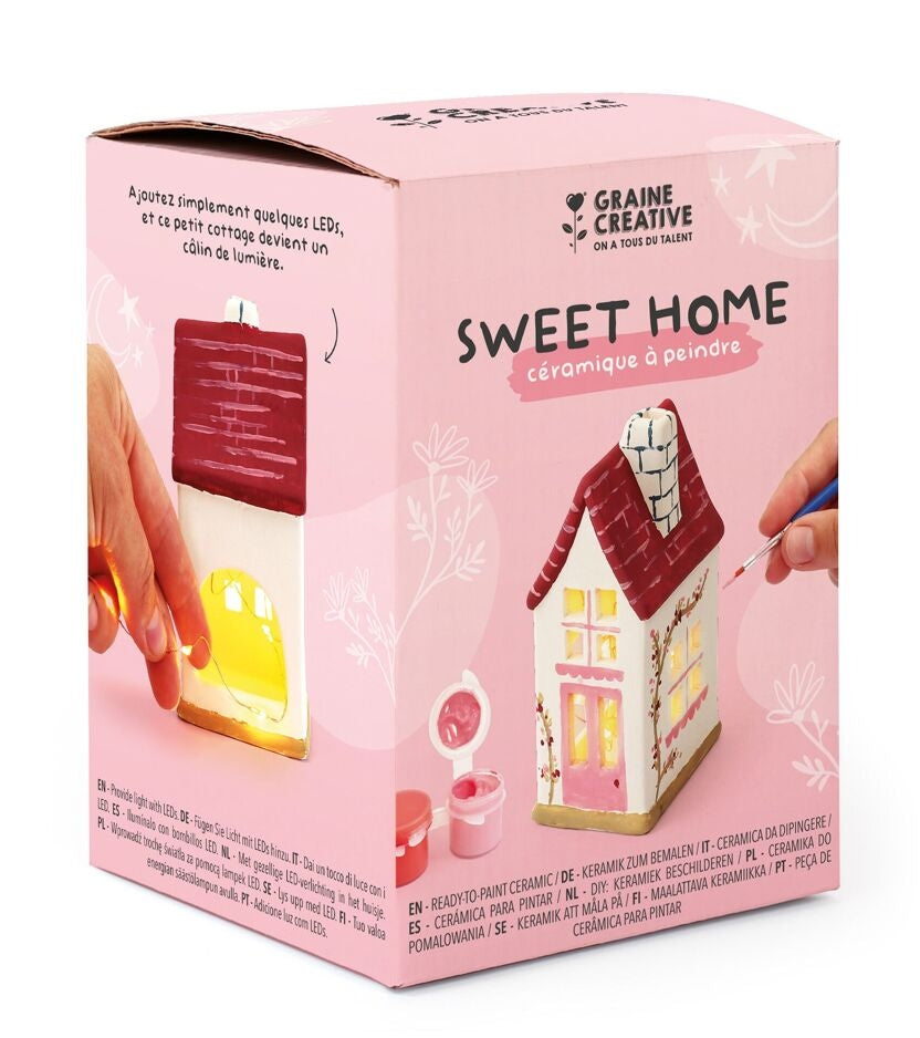 Kit Céramique Maison à Décorer – Activité DIY Peinture Graine Créative GRAINE CREATIVE