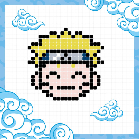 Perles à Eau Pixels Naruto – Kit Créatif + de 1000 Perles | 5 Modèles Edition Fleurus