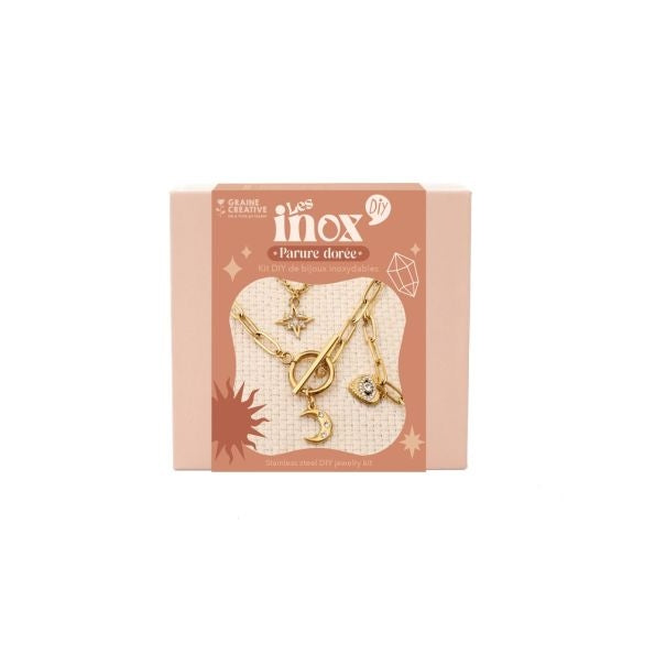Kit DIY Bijoux Les Inox – Parure Dorée Inoxydable Tendance GRAINE CREATIVE