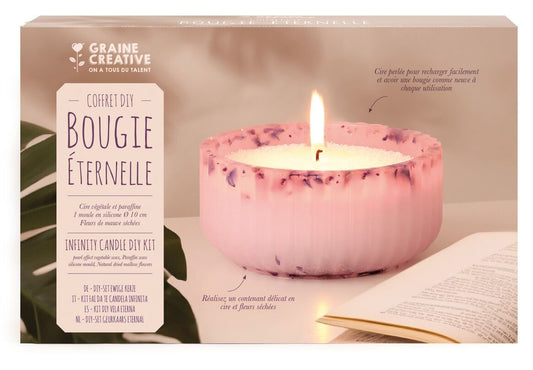 Kit DIY Bougie Éternelle – Bougie Rechargeable Florale à Fabriquer GRAINE CREATIVE