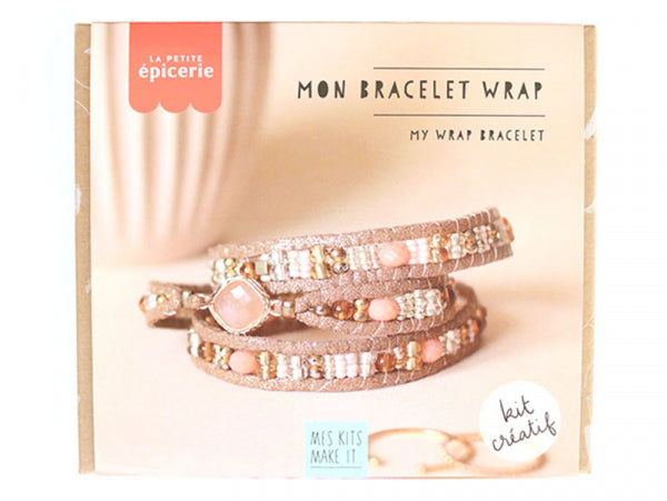 Kit complet pour créer un bracelet wrap bohème personnalisé