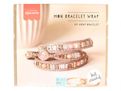 Kit complet pour créer un bracelet wrap bohème personnalisé