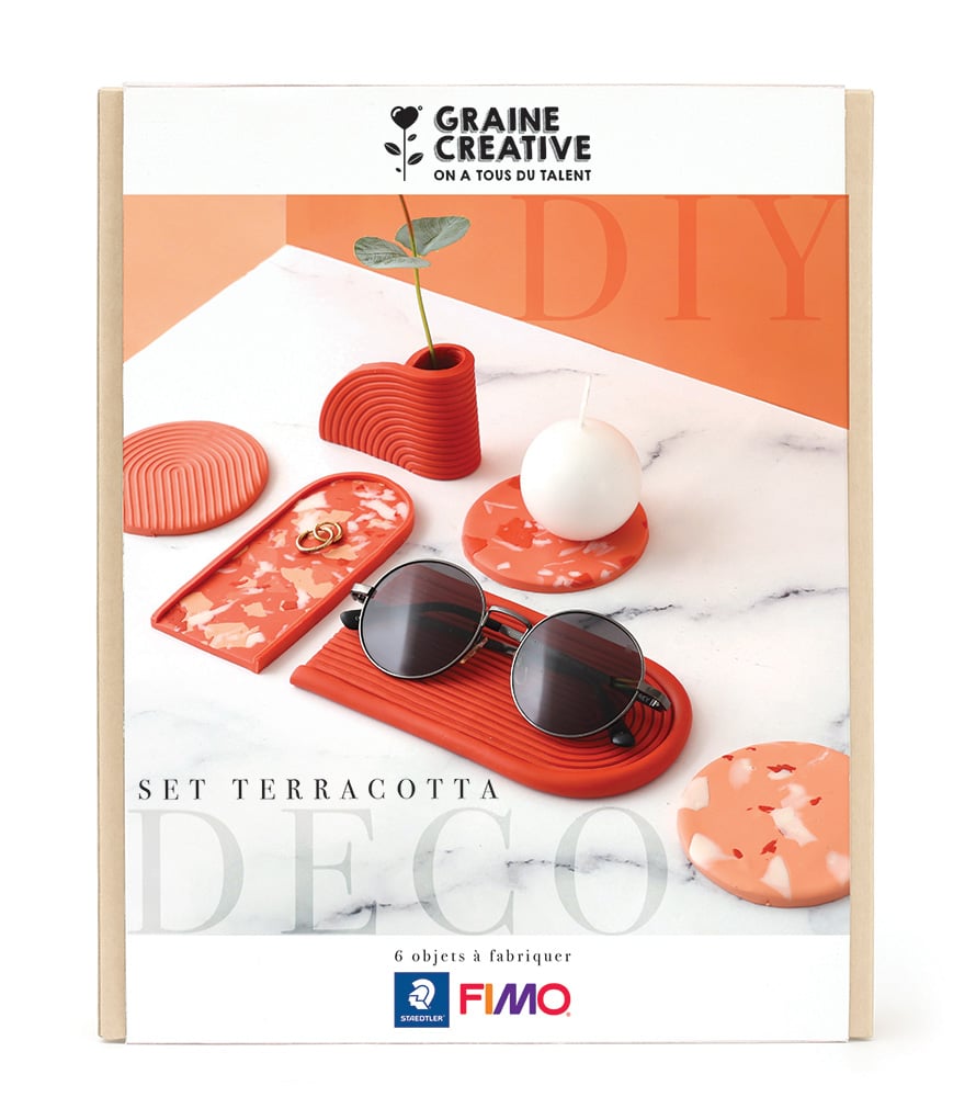 Kit Fimo Graine Créative - Home Deco set Terracotta GRAINE CREATIVE