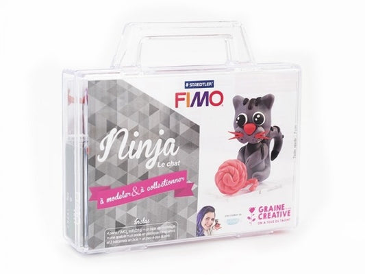Kit créatif Fimo pour modeler Ninja le Chat