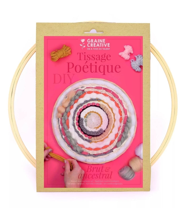 Kit Métier à Tisser Rond Poétique – Tissage Circulaire DIY GRAINE CREATIVE