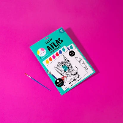 Kit de Peinture OMY “Atlas” – Coloriage à l’Eau | Monuments du Monde omy