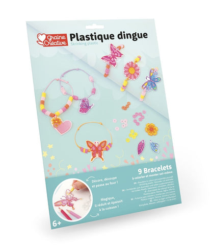 Kit Plastique Dingue Bracelets – Créez 8 Bracelets DIY Colorés GRAINE CREATIVE