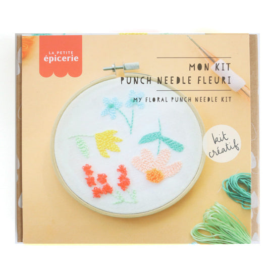 Kit Punch Needle Fleuri DIY | Broderie Moderne La Petite Épicerie LA PETITE EPICERIE