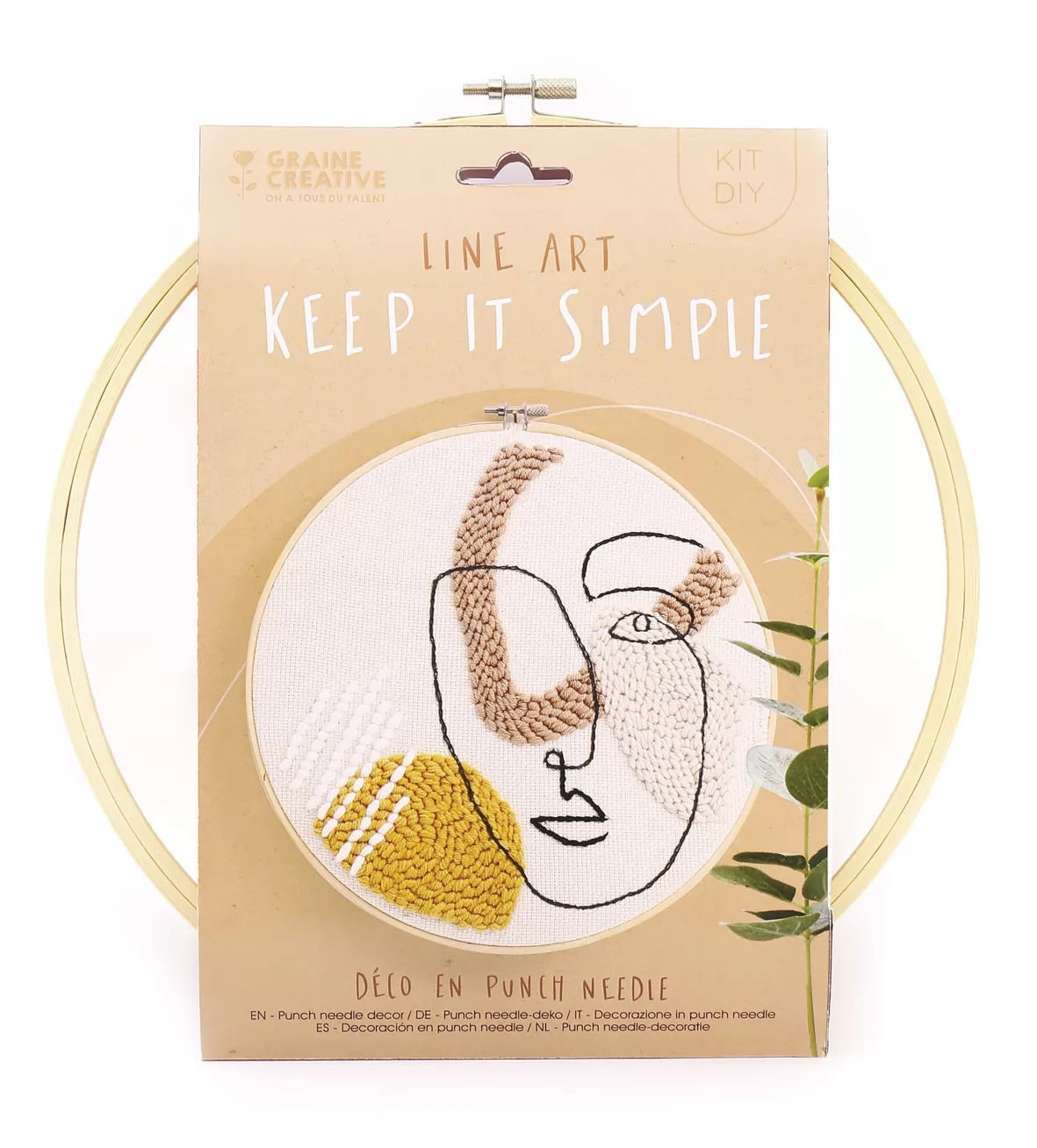 Kit Punch Needle Line Art – Graine Créative GRAINE CREATIVE