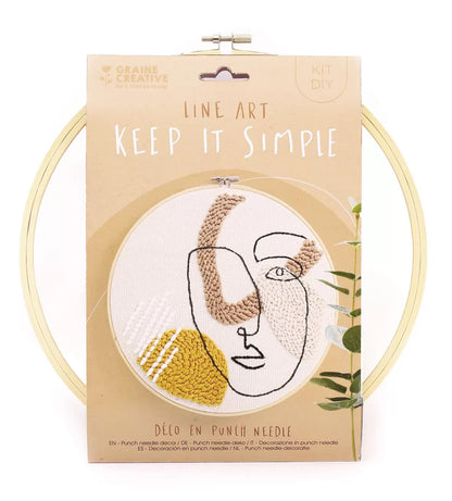 Kit Punch Needle Line Art – Graine Créative GRAINE CREATIVE