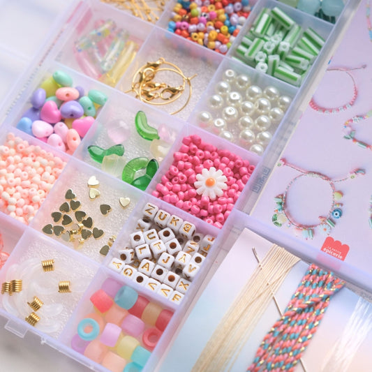 Maxi Boîte de Perles Bubble Tea – Kit Bijoux DIY Colorés 20 compartiments LA PETITE EPICERIE