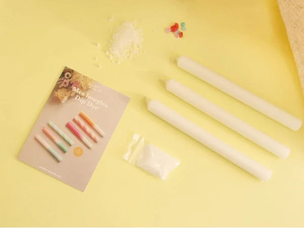 Kit facile pour débuter la création de bougies dip dye