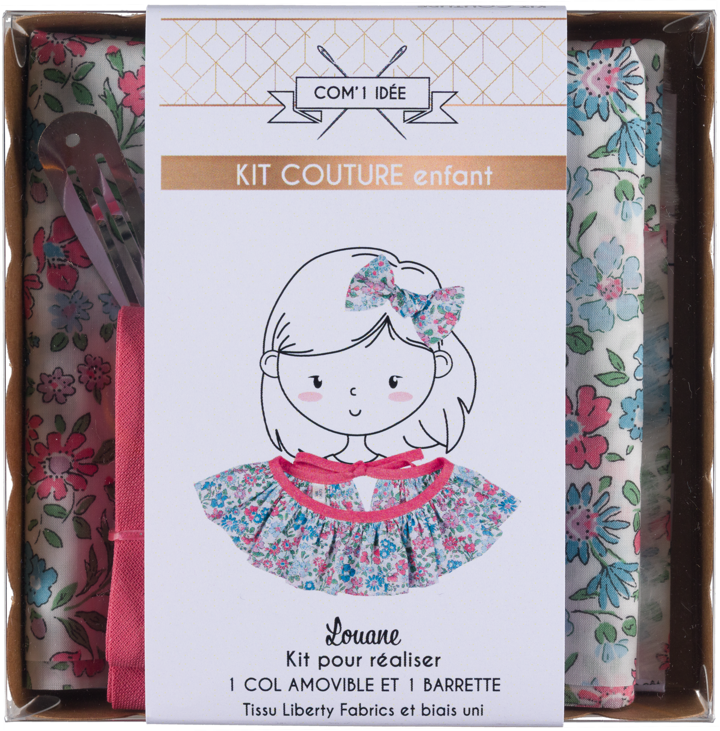 Kit col Pierrot enfant Louane – Kit couture Liberty Fabric Com'1 Idée
