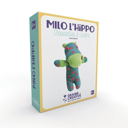 Kit à coudre Chaussette Hippo Graine Créative